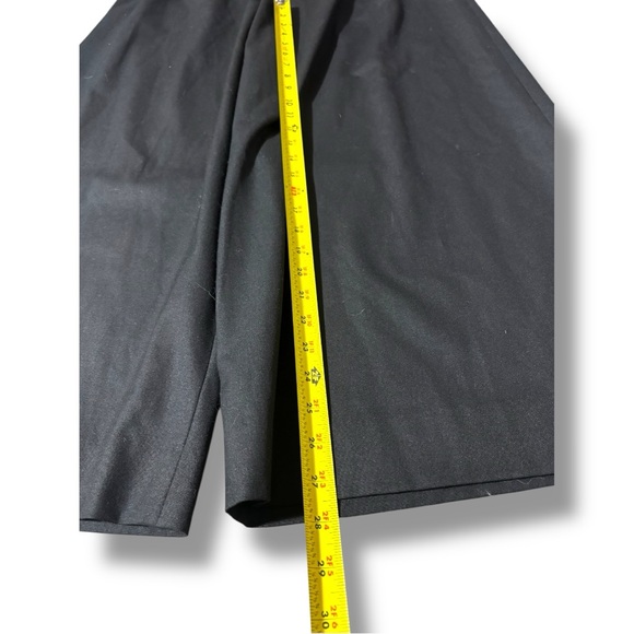 Anne Klein Black Wide-Leg Elastic Drawstring Waist Ankle Length Loose Fit Pants - Picture 8 of 10